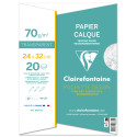 Papier Calque pochette 20F 24x32cm 70/75g/ Pce
