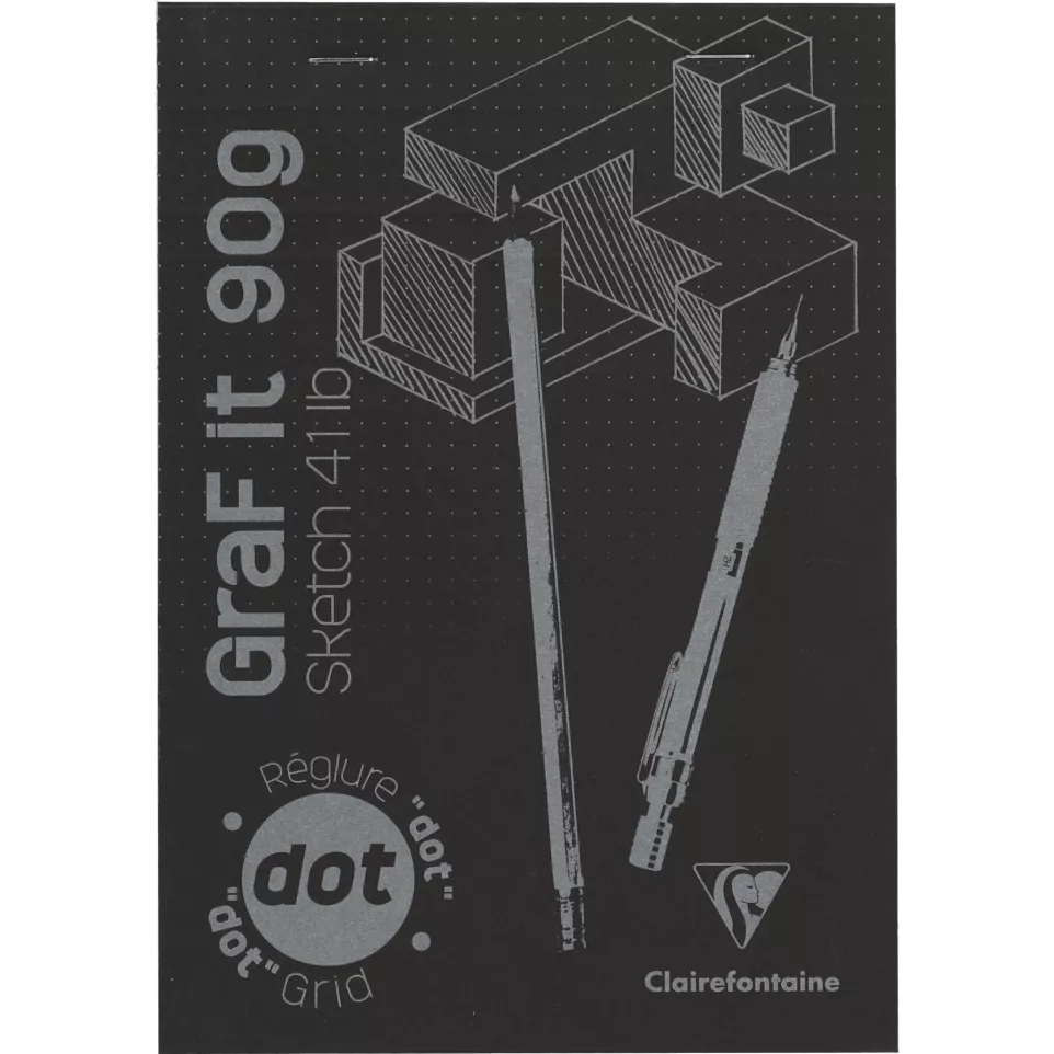 Graf'IT blok DOT A5-80blad 90g zwart/...