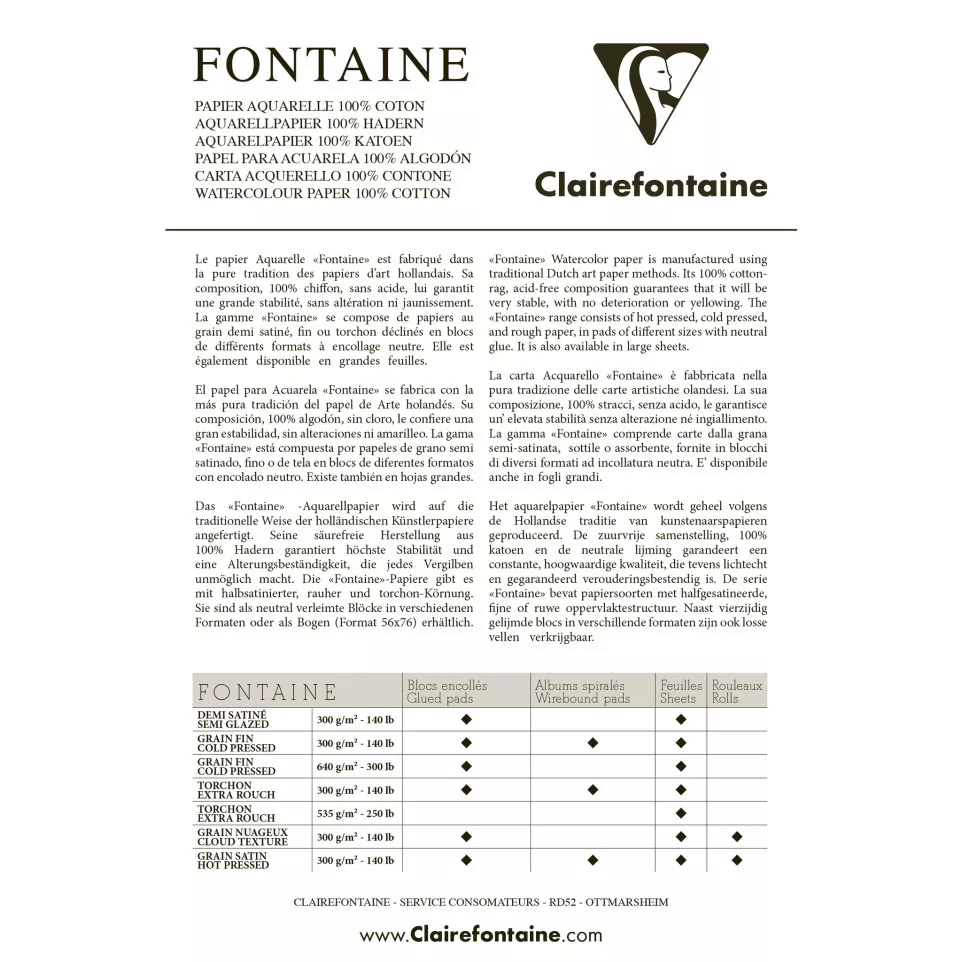 Fontaine G.Test 25bl- 1/2gesatineerd...