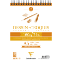 Dessin Croquis bloc spiralé 35F A5 160g/ Pce
