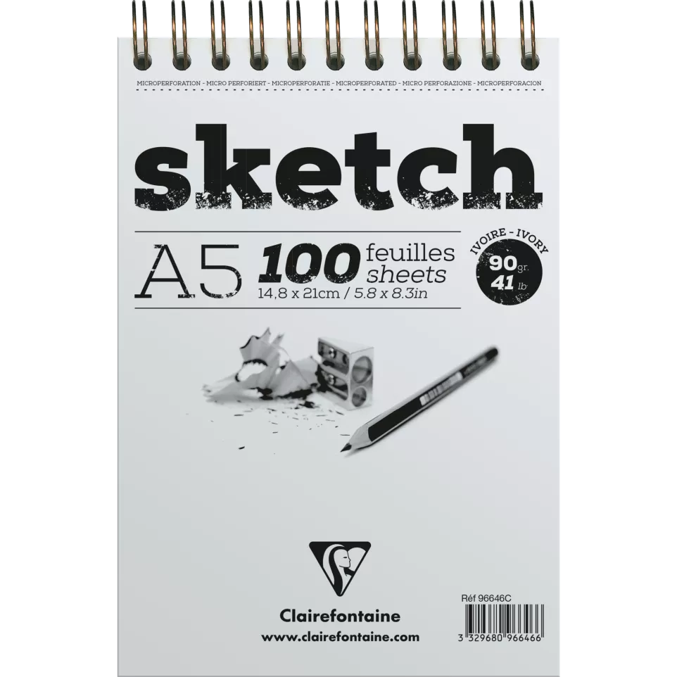 Sketch wirebound pad 90g 14.8x21cm...