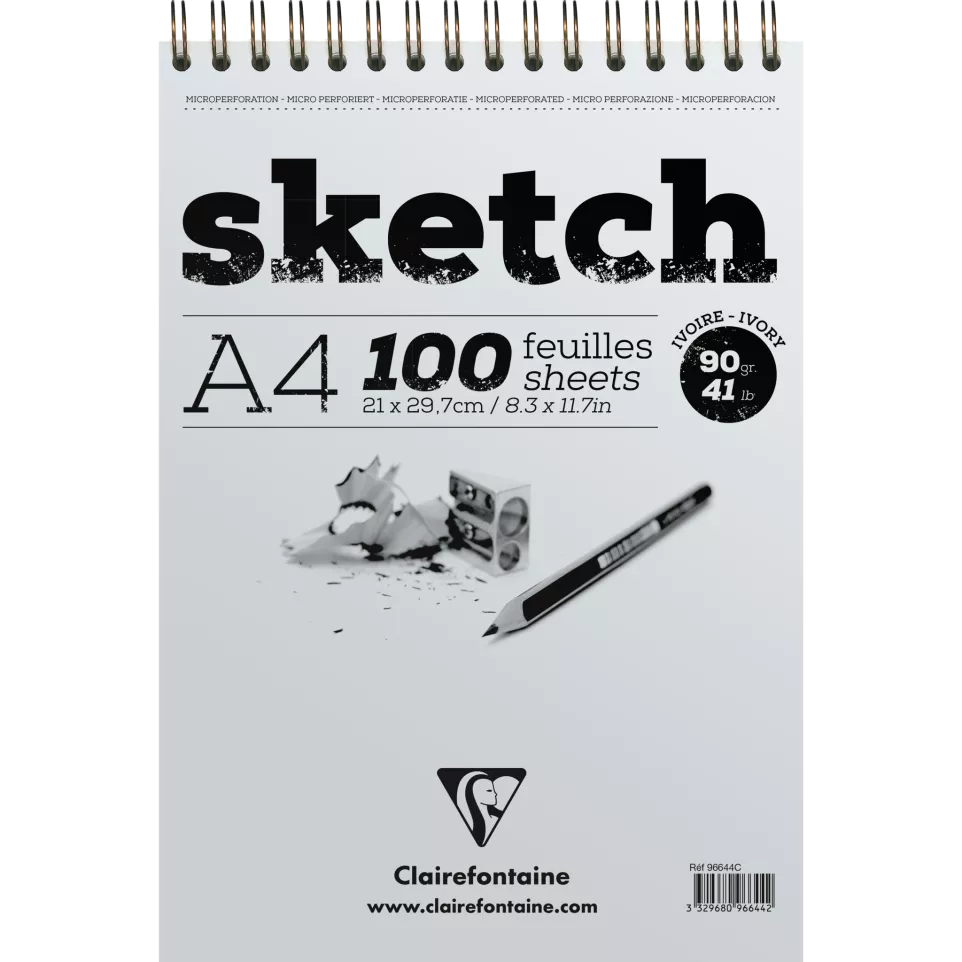 Sketch wirebound pad 90g 21x29.7cm...