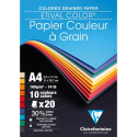 Clairefontaine Drawing coloured grained paper 160g 21x29.7cm 20sh ass.colours/ Pc.