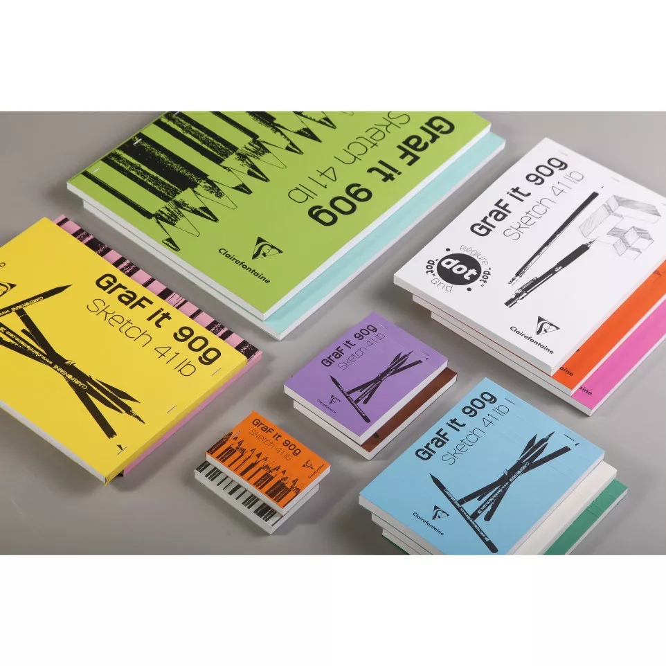GraF it schetsblok 80bl 90g A7 ass-/ St.