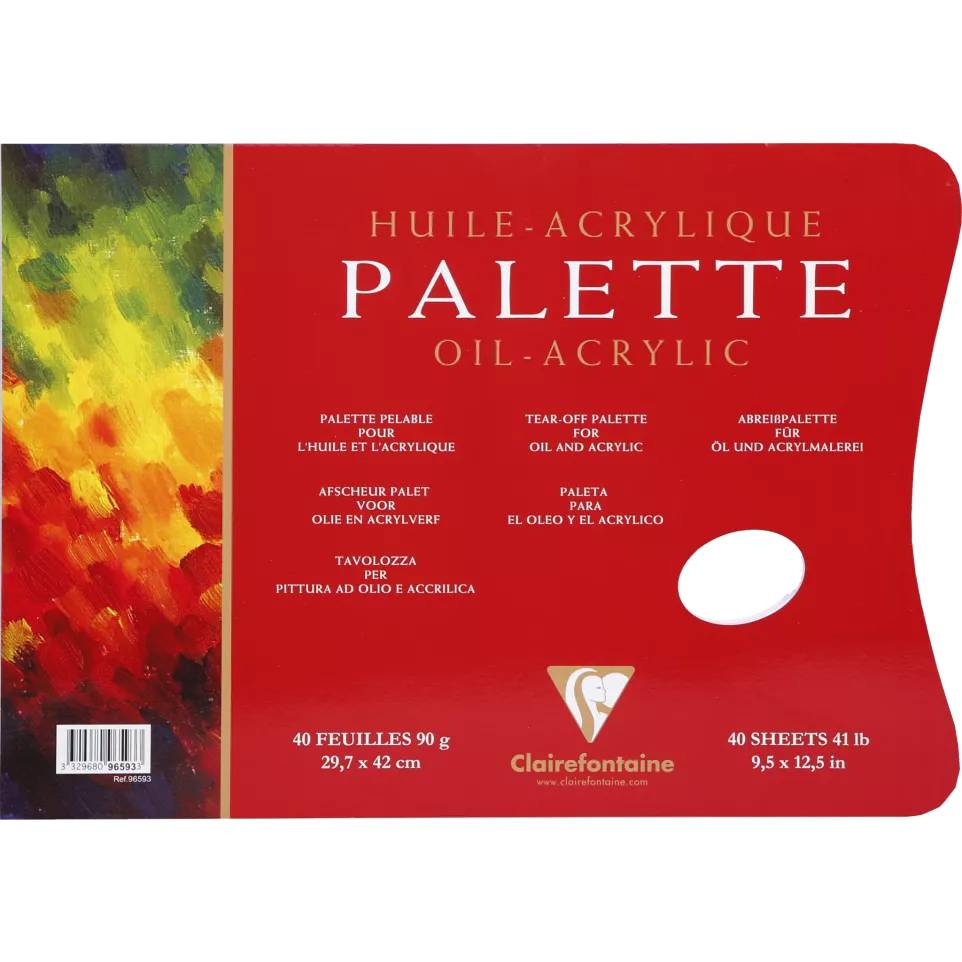 Palette Olie/Acryl 40bl 90g A3-/ St.