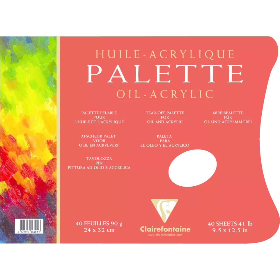Palette Huile bloc collé 3 côtés 40F...