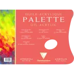 Palette Huile bloc collé 3 côtés 40F 24x32cm 90g/ Pce