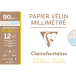 Etui Millimeterpap.12bl 90g A4-/ St.