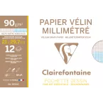 Vellum graph paper sepia A4 90g 12 sheets/ Pc.