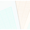 Vellum graph paper sepia A4 90g 12 sheets/ Pc.