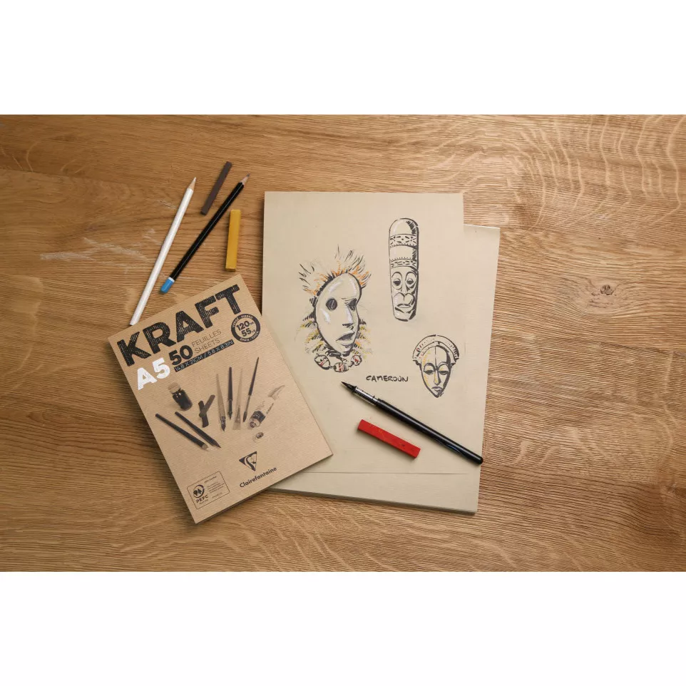 Clairefontaine Brown Textured Kraft...