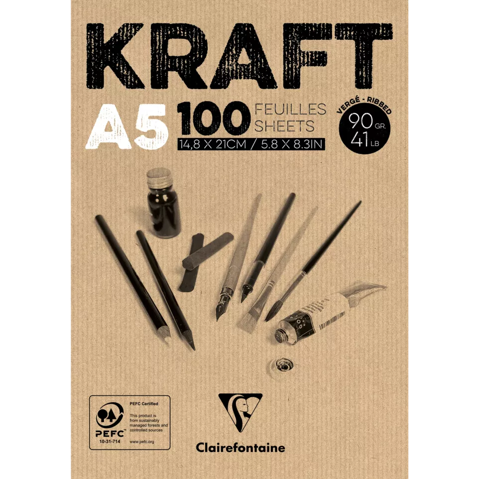 Clairefontaine Brown Textured Kraft...