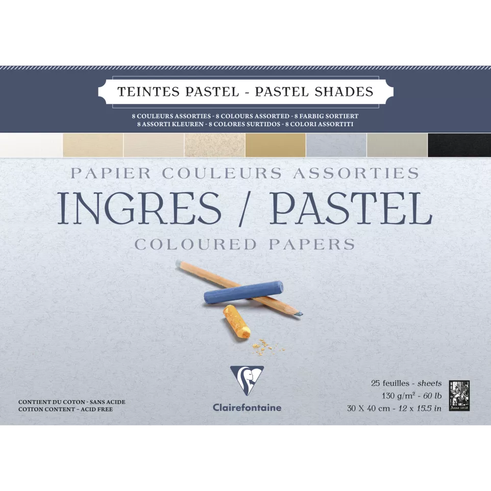 Ingres Pastel  25bl 130g 30x40cm-/ St.