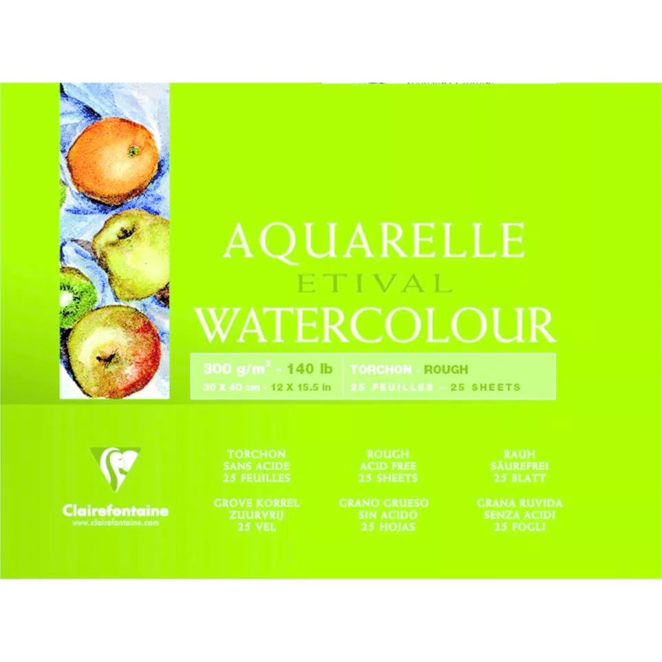 Etival watercolour pad glued on 4...