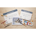 Fontaine 100% cotton watercolour pad glued on 4 sides effects 300g 15 sheets 42x56cm/ Pc.