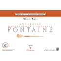 Fontaine bloc collé 4 côtés 20F 36x51cm 300g grain satiné/ Pce