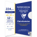 Clairefontaine 24 x 32cm Grained Drawing Paper 224g 12 sheets/ Pc.