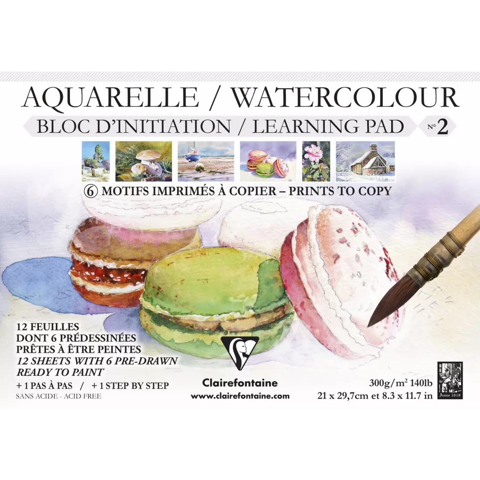 Blok Aquarel N°2 pri-nt 300g 12 bl...