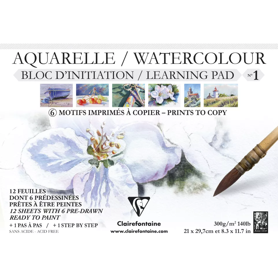 Initiation1 Watercolour pad A4 300G...