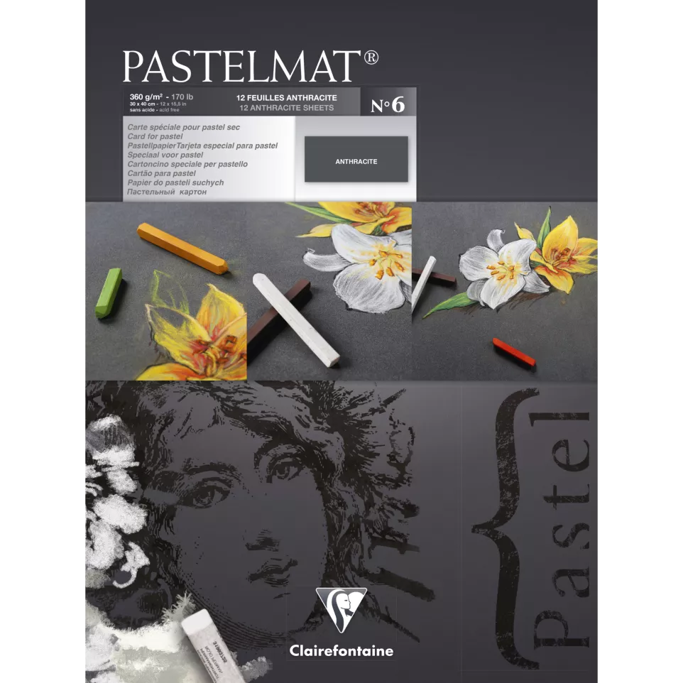 Pastelmat bloc collé 12F 30x40cm...