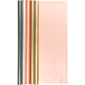 Kraft blanc irisé, 2x0,70m 30rlx ass./ Pce