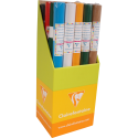 CARTON ONDULÉ, 20 rouleaux moyenne cannelure 300g/m2 au format 50x70cm (en présentoir)/ Pce
