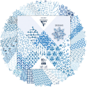 Origami Papers 60 Sheets 50x50cm, Shibori/ Pc.