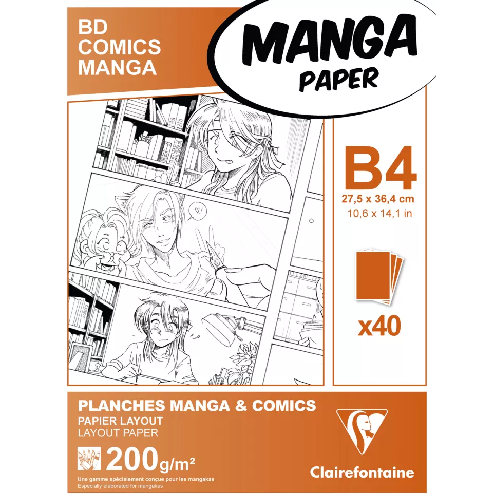 Manga BD/Comic pack B4 40sh 200g O/ Pc.