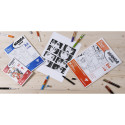 Manga Illustrations bloc collé 50F A4 100g/ Pce