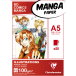 Manga Illustrations bloc collé 50F A5 100g/ Pce