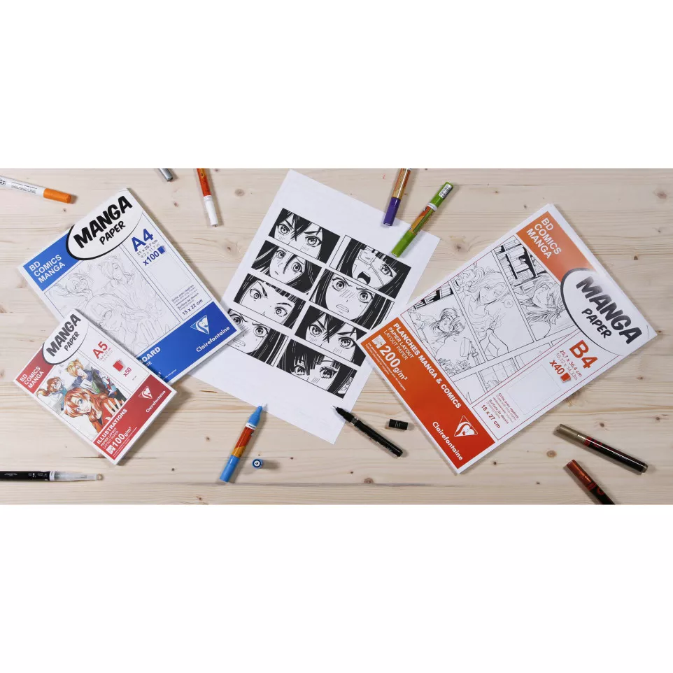 Manga Storyboard bloc collé 100F A4...