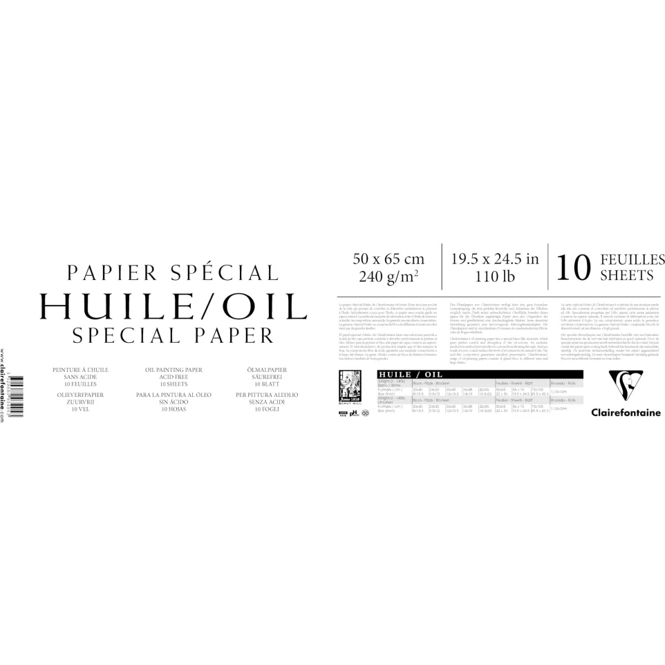 Pack of 10 sheets paper 240g 50x65cm/...