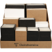 Présentoir de comptoir Clairefontaine en kraft brun 32,5x32,5x25 cm 4 compartiments livré vide/ Pce