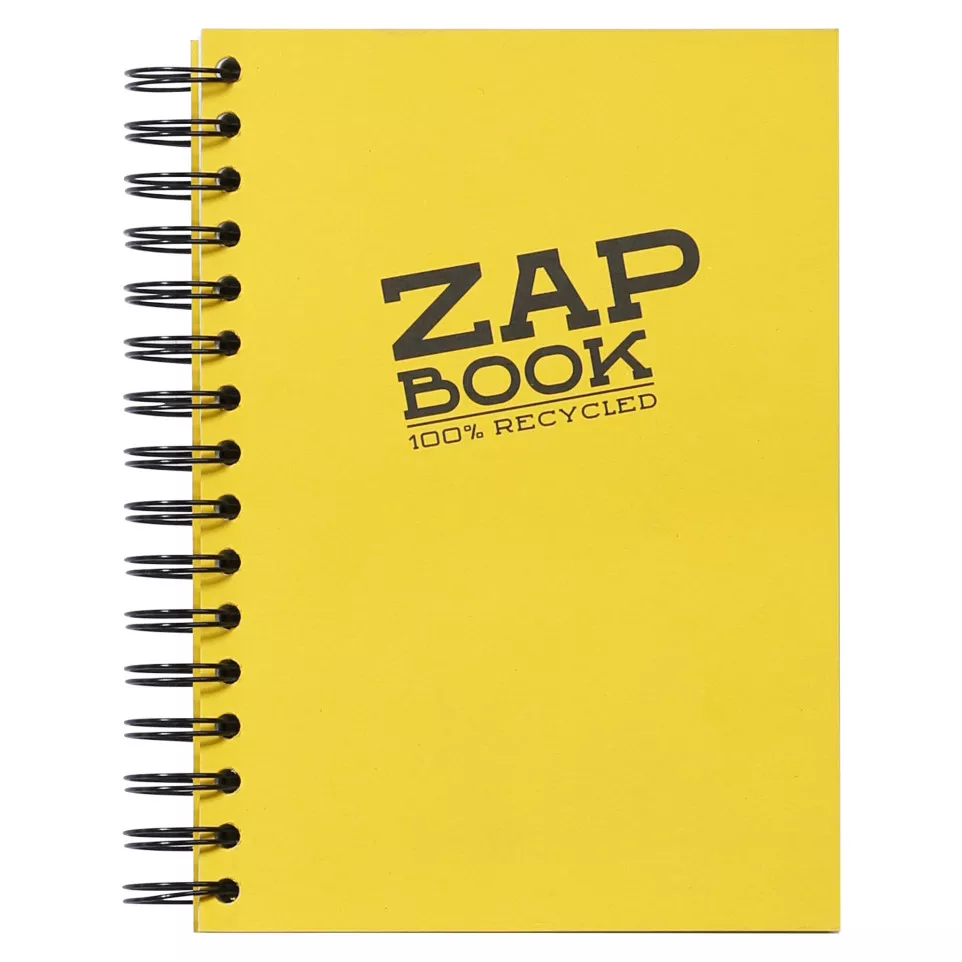Zap Book wirebound recycled sketch...