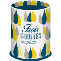3 GOUTTES Pot à crayon rond Ø9x11-/ St.