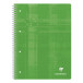 Cahier reliure intégrale A4+ 240 pages détachables perforé 4 trous petits carreaux + marge et cadre en-tête 4 couleurs de papier
