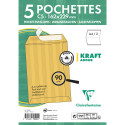 Zakenv. Adh. Kraft A-dour 90g 162x229 pk5/ St.