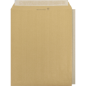Boite de 100 Pochettes Kraft Adour Brun avec Dos Rigide en Carton 24-260x330 mm - Auto-Adhésives - 90g/m2/ Pce