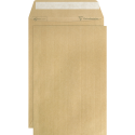 Boite de 500 Pochettes Kraft Adour Brun C5-162x229 mm - Auto-Adhésives - 90g/m2/ Pce