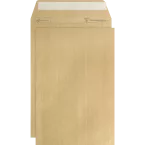 Boite de 500 Pochettes Kraft Adour Brun C5-162x229 mm - Auto-Adhésives - 90g/m2/ Pce