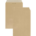Boite de 500 Pochettes Kraft Adour Brun B6-120x176 mm - Auto-Adhésives - 90g/m2/ Pce