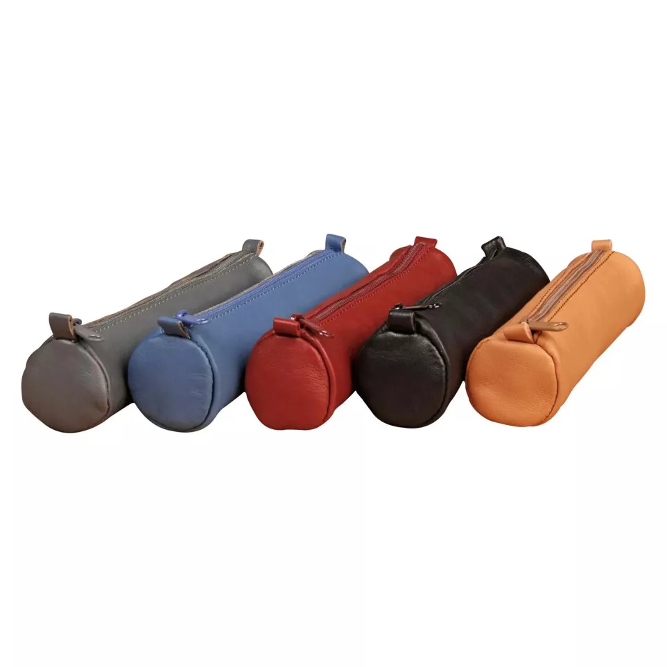 Age Bag, Small Round Leather Pencil...