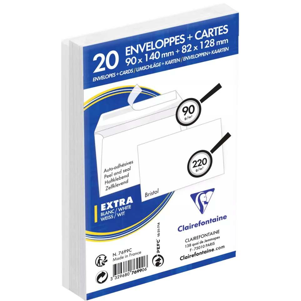 Set 20 Envelop Adh.9-0x140 + 20...