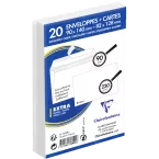 Adheclair Combined 20 Envelope + 20 Cards Wrapped in Cello, 90x140mm/ Pc.