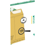 Kraft 260x330x30mm 120gsm...