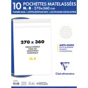 Paquet de 10 Pochettes Blanches Matelassées de Film à Bulles 270x360 mm - Auto-adhésives/ Pce