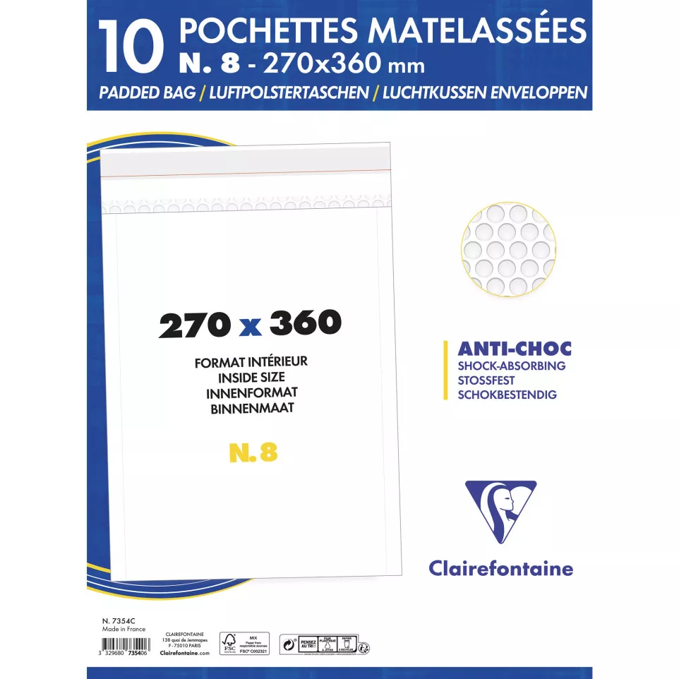 Luchtkussen env. Kra-ft 90g 265x360...