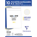 Paquet de 10 Pochettes Blanches Matelassées de Film à Bulles 150x210 mm - Auto-adhésives/ Pce
