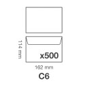 Adheclair Extra White Envelopes C6/ Pc.