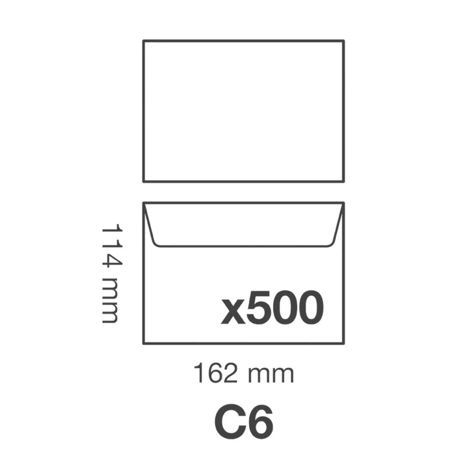 Envelop Adhéclair 90-g C6 114x162...